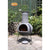 Gardeco Linea XL Mexican Chimenea In Grey In A Sunny Garden Setting | SKU: C6L.46 | Barcode: 5031599047362