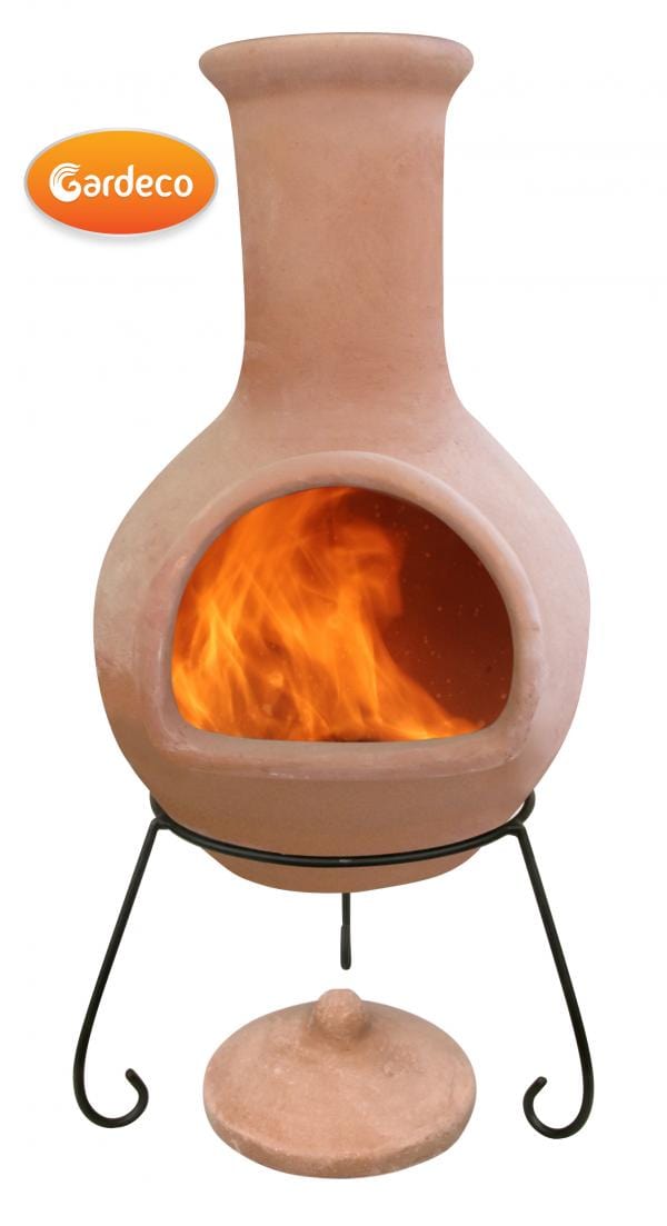 Gardeco Extra Large Colima Mexican Chimenea Natural Terracotta | SKU: C8C.00 | Barcode: 5031599037288