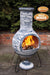 Gardeco Extra Large Olas Mexican Chiminea In Bluey Grey | SKU: C8O.07 | Barcode: 5031599046259