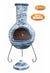 Gardeco Extra Large Olas Mexican Chiminea In Bluey Grey | SKU: C8O.07 | Barcode: 5031599046259