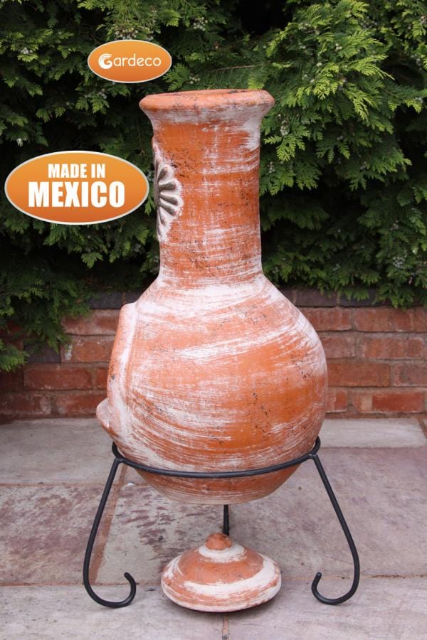 Gardeco Extra Large Sol Mexican Chiminea In Rustic Orange | SKU: C8SL.37 | Barcode: 5031599039190