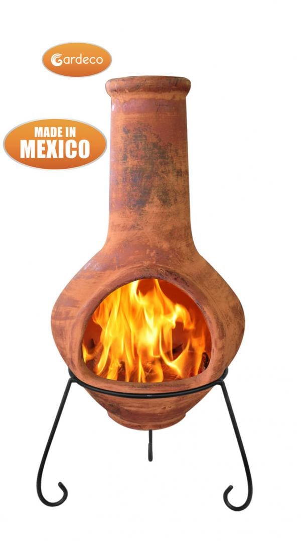 Tibor Jumbo Mexican Chiminea In Brown