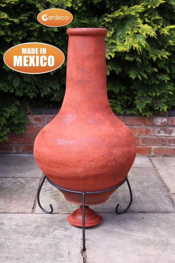 Tibor Jumbo Mexican Chimenea In Brown