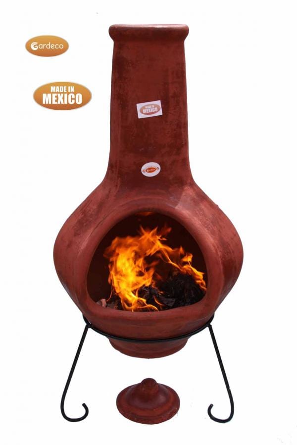 Jumbo Mexican Chiminea In Brown