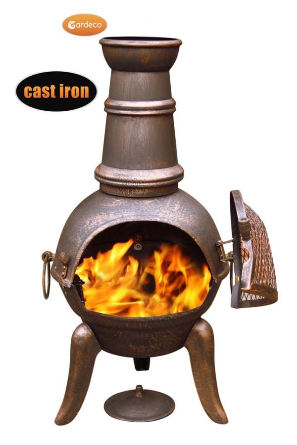 Gardeco Medium Granada Cast Iron Chimenea