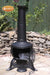 Gardeco Large Black Tia Chimenea With BBQ Grill