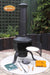 Gardeco Black Tia Chiminea Bundle