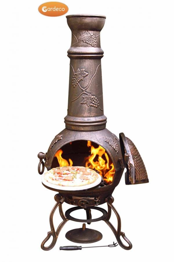 Bronze Grapes Chiminea