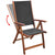 Reclining Chair From VidaXL 7 Piece Solid Acacia Wood Outdoor Dining Set | SKU: 41748 | UPC: 8718475961918