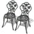 2 Chairs From VidaXL Green Cast Aluminium 3 Piece Bistro Set | SKU: 42164 | UPC: 8718475973058