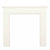 FLARE Westerdale 48" Timber Fireplace Surround In Soft White