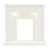 FLARE Tasmin 42" White Micro Marble Fireplace Surround With Undermantel Lighting